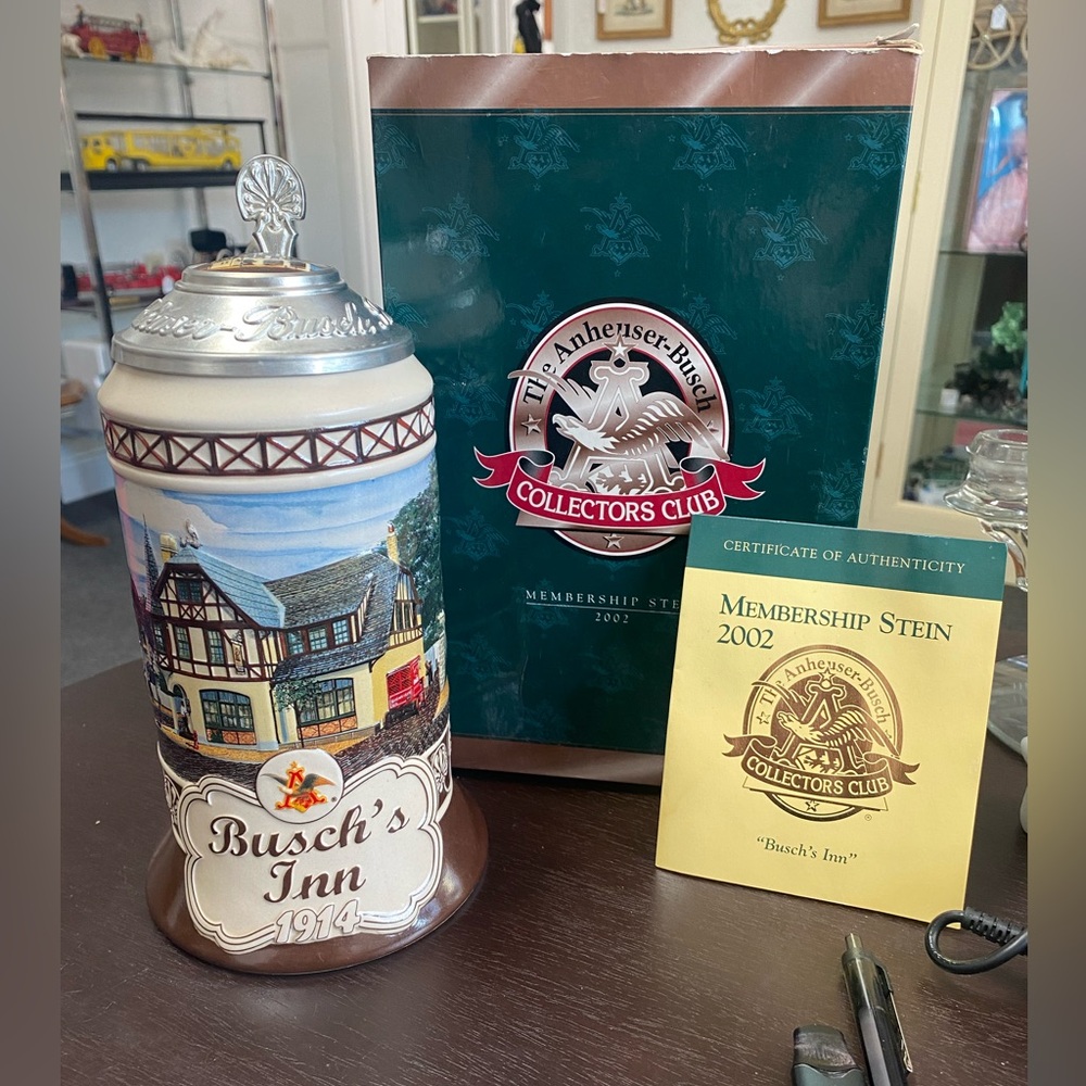 Vintage 2002 Anheuser-Busch 2002 Membership Stein
